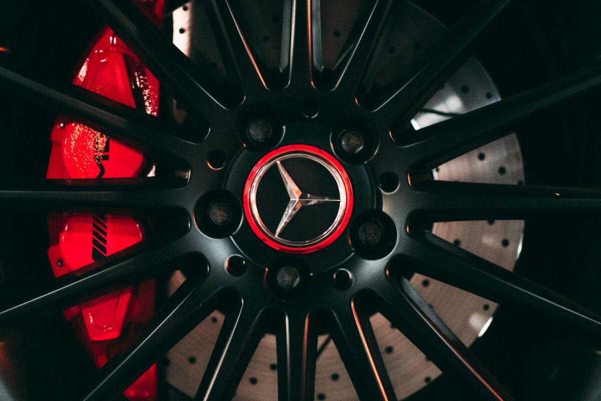 black and red wheel with tire