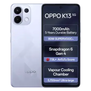 oppo K13 5G (8GB RAM, 128GB, Icy Purple)