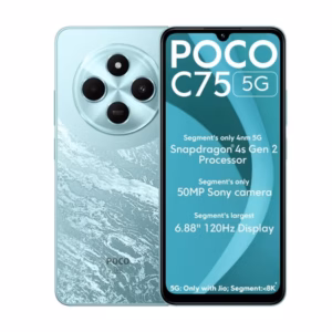POCO C75 5G 64 GB, 4 GB RAM, Aqua, Mobile Phone