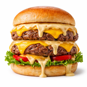 Loaded Cheese Explosion Burger