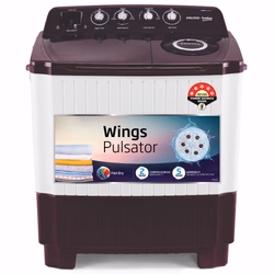 Voltas Beko 7.5 kg Semi Automatic, 1350 RPM, Wings Pulsator, Fast Dry, Lint Filter, Burgundy, 5 Star (BRSSWH4PTR0)